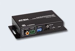 ATEN VC882-AT-G Конвертер/эмбеддер/де-эмбеддер, HDMI+AUDIO=>HDMI+AUDIO, HDMI+3-контактн., клемма+RCA(Coaxial)>HDMI+3-контактн., клемма+RCA(Coaxial), Female, DC, 5.3V