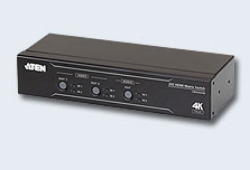 ATEN VM0202HB-AT-G Переключатель, электрон., HDMI, 2>, 2, устройства, без, шнуров, (передача, сигнала, до, 5, м.;max, data, rate, 18, гбит/с;max, pixel, clock, 600, МГц;макс.разр., до, 4096x2160/3840, x, 2160, 60Hz, (4:4:4);подд., 3D/DeepColor/HDCP