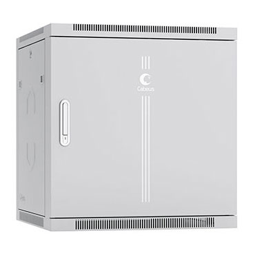 Cabeus SH-05F-12U60/60m Шкаф телекоммуникационный настенный 19" 12U 600x600x635mm (ШхГхВ) дверь металл, цвет серый (RAL 7035)
