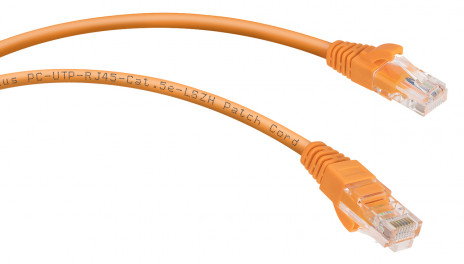 Cabeus PC-UTP-RJ45-Cat.5e-0.3m-OR-LSZH Патч-корд U/UTP, категория 5е, 2xRJ45/8p8c, неэкранированный, оранжевый, LSZH, 0.3м