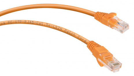 Cabeus PC-UTP-RJ45-Cat.5e-0.5m-OR-LSZH Патч-корд U/UTP, категория 5е, 2xRJ45/8p8c, неэкранированный, оранжевый, LSZH, 0.5м