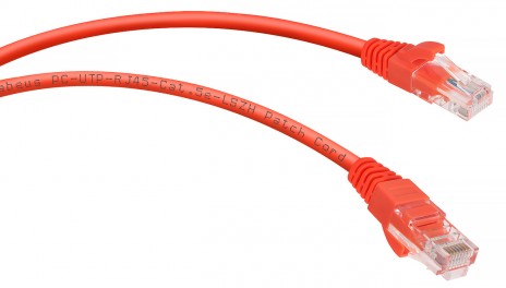 Cabeus PC-UTP-RJ45-Cat.5e-0.5m-RD-LSZH Патч-корд U/UTP, категория 5е, 2xRJ45/8p8c, неэкранированный, красный, LSZH, 0.5м