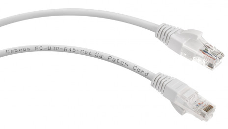 Cabeus PC-UTP-RJ45-Cat.5e-0.15m-WH Патч-корд U/UTP, категория 5е, 2xRJ45/8p8c, неэкранированный, белый, PVC, 0.15м