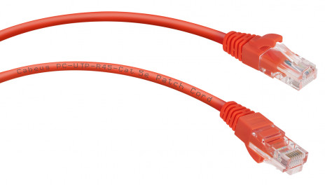 Cabeus PC-UTP-RJ45-Cat.5e-0.5m-RD Патч-корд U/UTP, категория 5е, 2xRJ45/8p8c, неэкранированный, красный, PVC, 0.5м