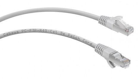 Cabeus PC-FTP-RJ45-Cat.5e-20m Патч-корд F/UTP, категория 5е, 2xRJ45/8p8c, экранированный, серый, PVC, 20м