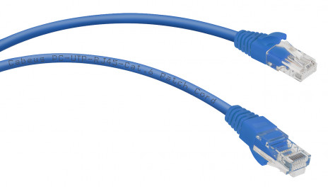 Cabeus PC-UTP-RJ45-Cat.6-0.5m-BL Патч-корд U/UTP, категория 6, 2xRJ45/8p8c, неэкранированный, синий, PVC, 0.5м