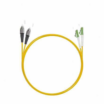 Cabeus FOP(d)-9-LC/APC-FC/UPC-5m Шнур оптический duplex LC/APC-FC/UPC 9/125 sm 5м LSZH