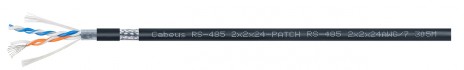 Cabeus RS-485 2x2x24AWG/7 Кабель для интерфейса RS-485/RS-422, 2x(2x24 AWG), многожильный (patch), экран - фольга + оплетка 90%, - 40 C - +75 C, PVC (305м)