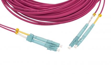 Hyperline FC-D2-504-LC/PR-LC/PR-H-25M-LSZH-MG Патч-корд волоконно-оптический (шнур) MM 50/125(OM4), LC-LC, duplex, 10G/40G, LSZH, 25 м - фото 2