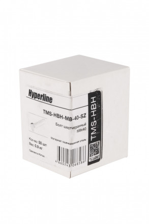 Hyperline TMS-HBH-М8-40-SZ Болт шестигранный М8x40 - фото 5