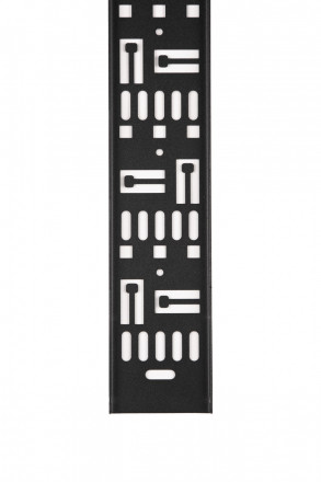 Hyperline CDV-TS-75x9-42U-RAL9005 Перфорированный вертикальный кабельный организатор-лоток 75х9 мм, для шкафа высотой 42U типа TSR, черный - фото 3