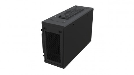 Hyperline TWH-0635-SD-RAL9005 Шкаф настенный 19-дюймовый (19"), 6U, 355х652х1000мм, цвет черный (RAL 9005)