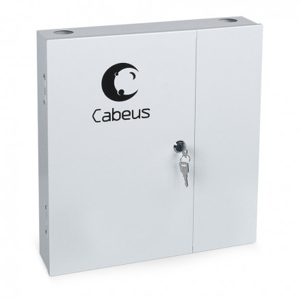 Cabeus FO-WL-8SC-K Бокс оптический настенный на 8 SC (LC duplex) со сплайс-кассетой (без пигтейлов и проходных адаптеров)