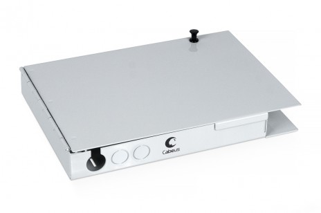Cabeus JJT-8-SC Бокс оптический настенный на 8 SC (LC duplex) со сплайс-кассетой и КДЗС (без пигтейлов и проходных адаптеров)