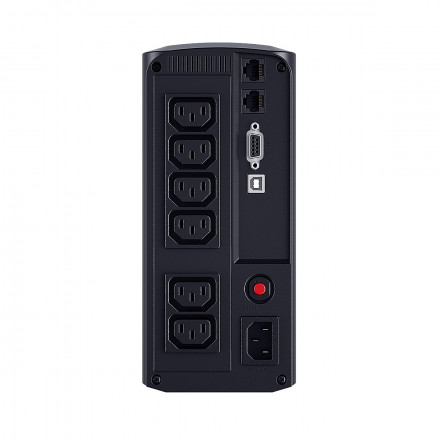 CyberPower VP700EILCD Линейно-интерактивный ИБП, аппрокс синус, 700VA/390W LCD/USB/RS-232/RJ11/RJ45 (6 IEC С13) (12В /7Ач х 1)