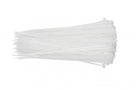WRline WR-SHN-25-150W Стяжка-хомут 2,5х150мм, кабельная нейлоновая 6,6, неразъемная, цвет белый (100шт) - фото 4