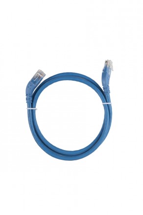 Hyperline PC-APM-UTP-RJ45/R45-RJ45/R45-C6-1M-LSZH-BL Патч-корд U/UTP угловой, правый 45°-правый 45°, Cat.6 (100% Fluke Component Tested), LSZH, 1 м, синий - фото 2