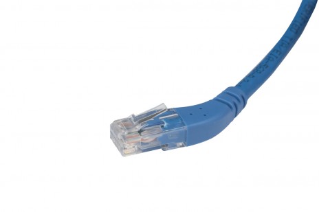 Hyperline PC-APM-UTP-RJ45/R45-RJ45/R45-C6-1M-LSZH-BL Патч-корд U/UTP угловой, правый 45°-правый 45°, Cat.6 (100% Fluke Component Tested), LSZH, 1 м, синий - фото 4