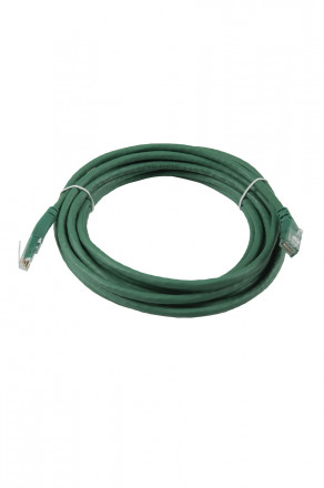 Hyperline PC-APM-UTP-RJ45/R45-RJ45/R45-C6-5M-LSZH-GN Патч-корд U/UTP угловой, правый 45°-правый 45°, Cat.6 (100% Fluke Component Tested), LSZH, 5 м, зеленый - фото 2