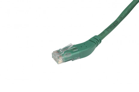 Hyperline PC-APM-UTP-RJ45/R45-RJ45/R45-C6-5M-LSZH-GN Патч-корд U/UTP угловой, правый 45°-правый 45°, Cat.6 (100% Fluke Component Tested), LSZH, 5 м, зеленый - фото 4