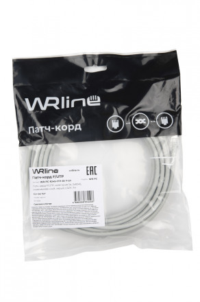 WRline WR-PC-RJ45-FTP-5E-7-GY Патч-корд F/UTP, категория 5е, 2xRJ45, экранированный, серый, LSZH, 7м - фото 5