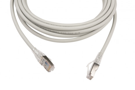 WRline WR-PC-RJ45-FTP-5E-5-GY Патч-корд F/UTP, категория 5е, 2xRJ45, экранированный, серый, LSZH, 5м - фото 2