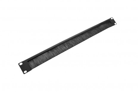 ЦМО ГКО-Щ-1-9005 Горизонтальный кабельный органайзер со щёткой, 19" 1U, чёрный