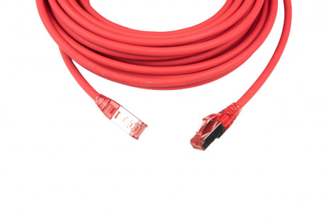 Hyperline PC-LPM-STP-RJ45-RJ45-C5e-10M-LSZH-RD Патч-корд F/UTP, экранированный, Cat.5е (100% Fluke Component Tested), LSZH, 10 м, красный - фото 2