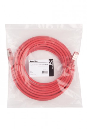 Hyperline PC-LPM-STP-RJ45-RJ45-C5e-10M-LSZH-RD Патч-корд F/UTP, экранированный, Cat.5е (100% Fluke Component Tested), LSZH, 10 м, красный - фото 6