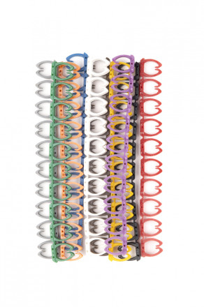 Hyperline MA-67-R Маркеры (клипсы) на кабель, защелкивающиеся D 6-7мм, "0"-"9", 10 цветов (100 шт.)