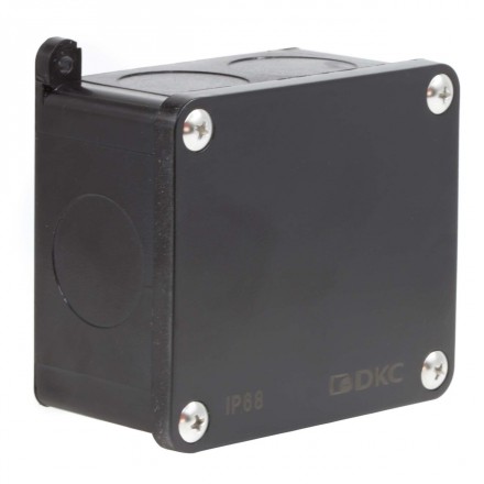 DKC / ДКС P68M2514 (Заказная) Коробка индустриальная 89х86х46 мм, IP68 с гладкими стенками, черная
