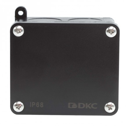 DKC / ДКС P68M2514 (Заказная) Коробка индустриальная 89х86х46 мм, IP68 с гладкими стенками, черная - фото 2