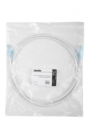 Hyperline PC-LPM-UTP-RJ45-RJ45-C6-1.5M-LSZH-WH Патч-корд U/UTP, Cat.6 (100% Fluke Component Tested), LSZH, 1.5 м, белый - фото 6