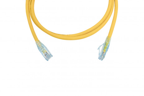 Hyperline PC-LPM-UTP-RJ45-RJ45-C6-1.5M-LSZH-YL Патч-корд U/UTP, Cat.6 (100% Fluke Component Tested), LSZH, 1.5 м, желтый - фото 2