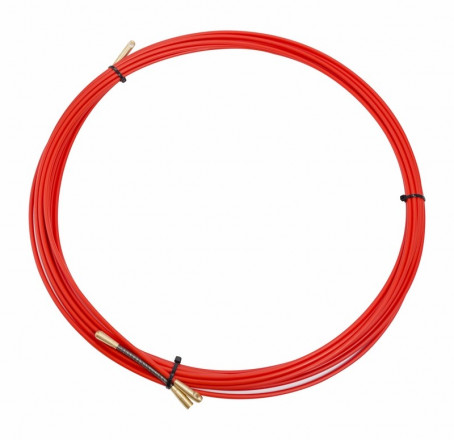REXANT 47-1010 Протяжка кабельная (мини УЗК в бухте), стеклопруток, d=3,5 мм 10 м, красная