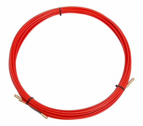 REXANT 47-1015 Протяжка кабельная (мини УЗК в бухте), стеклопруток, d=3,5 мм 15 м, красная