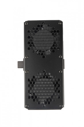 Hyperline TFAB-T2FR-RAL9004 Модуль вентиляторный потолочный с 2-мя вентиляторами для установки в шкафы серий TTB, TTR, TWB, TWL, с подшипниками и крепежными элементами, без кабеля питания, цвет черный (RAL 9004) - фото 3