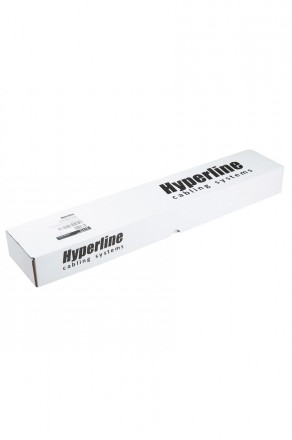 Hyperline SHE19-9SH-2.5EU Блок розеток для 19" шкафов, горизонтальный, 9 розеток Schuko, кабель питания 2.5м (3х1.5мм2) с вилкой Schuko 16A, 250В, 482.6x44.4x44.4мм (ШхГхВ), корпус алюминий, цвет черный - фото 2