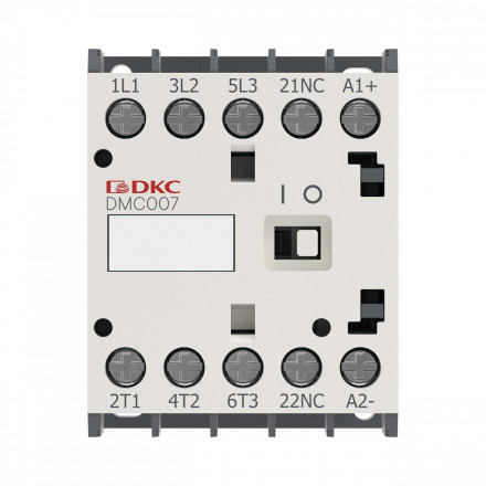 DKC / ДКС DMC007-3C10A024 (Заказная) Миниконтактор YON DMC007 7A 3кВт AC3 3P кат. 24В AC 1НО - фото 2