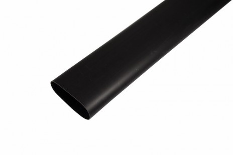 REXANT 26-0075 Термоусаживаемая трубка клеевая 75.0/22.0 мм, (3-4:1) черная, упаковка 2 шт. по 1 м