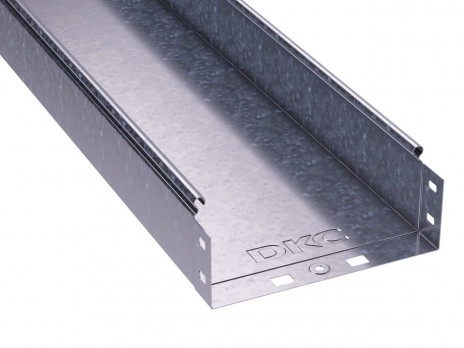 DKC / ДКС 35062HDZ Лоток цельнометаллический 100х80, без перфорации, горячеоцинкованный, толщина металла 0.7мм, длина лотка 3м (цена за 1м)
