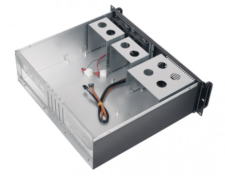 Cabeus CL-338C Корпус cерверный 19" 3U, RM (ДxШxВ)мм: 390x430x133.3, 3x5.25"+8x3.5"HDD, без блока питания - фото 3
