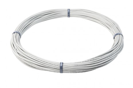 Hyperline UUTP4-C5E-S24-IN-LSZH-GY-25 (25 м) Кабель витая пара, неэкранированный U/UTP, категория 5e, 4 пары 24 AWG, 4х2х0,51 мм, однопроволочные жилы, LSZH, нг(А)-HF, внутренний -40°C – +75°C, серый, системная гарантия 25 лет