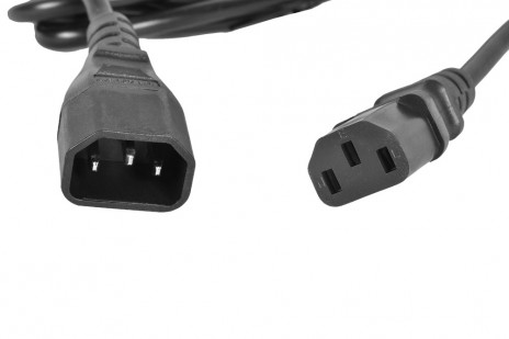 REM R-10-Cord-C13-C14-3 Шнур питания с заземлением IEC 60320 C13/IEC 60320 C14, 10 А / 250 В (3 х 1,0), длина 3 м - фото 2