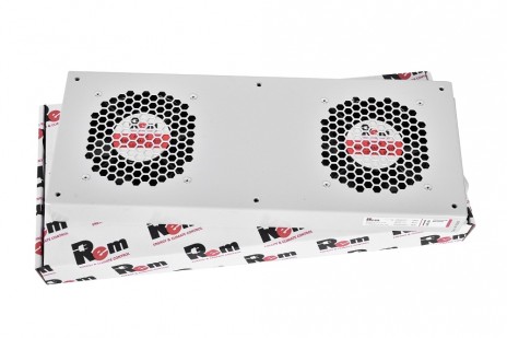REM R-FAN-2J Модуль вентиляторный, 2 вентилятора, колодка, серый - фото 3
