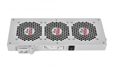 REM R-FAN-3TJ-36V-48V Модуль вентиляторный, 36V-48V, 3 вентилятора с терморегулятором, колодка, серый
