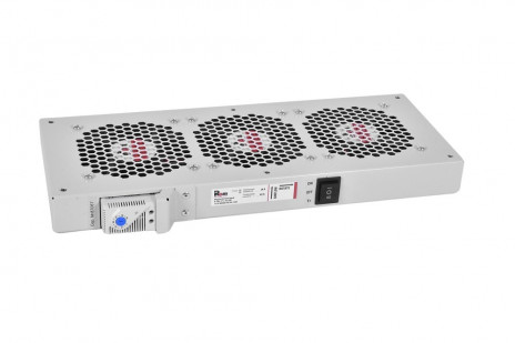 REM R-FAN-3TJ-36V-48V Модуль вентиляторный, 36V-48V, 3 вентилятора с терморегулятором, колодка, серый - фото 2