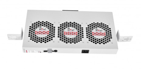 REM R-FAN-3K-1U Модуль вентиляторный 19" 1U, 3 вентилятора, регул. глубина 200-310 мм с контроллером, серый - фото 2