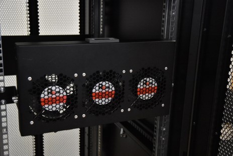 REM R-FAN-3K-1U-9005 Модуль вентиляторный 19" 1U, 3 вентилятора, регул. глубина 200-310 мм с контроллером, черный - фото 3