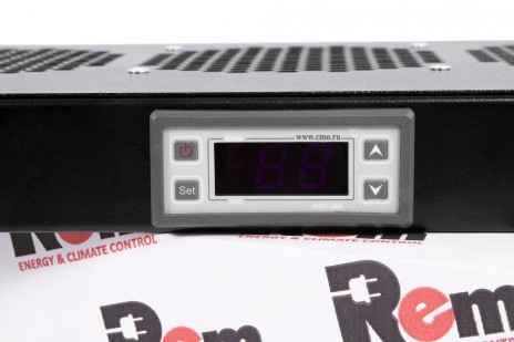 REM R-FAN-3K-1U-9005 Модуль вентиляторный 19" 1U, 3 вентилятора, регул. глубина 200-310 мм с контроллером, черный - фото 4